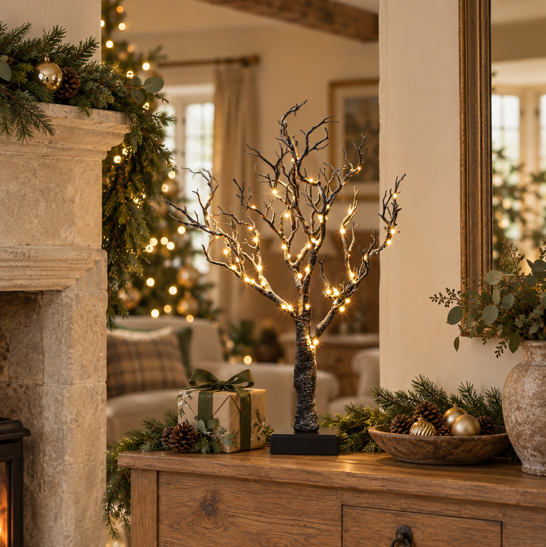Frosted Winter LED Twig Tree - 60cm
