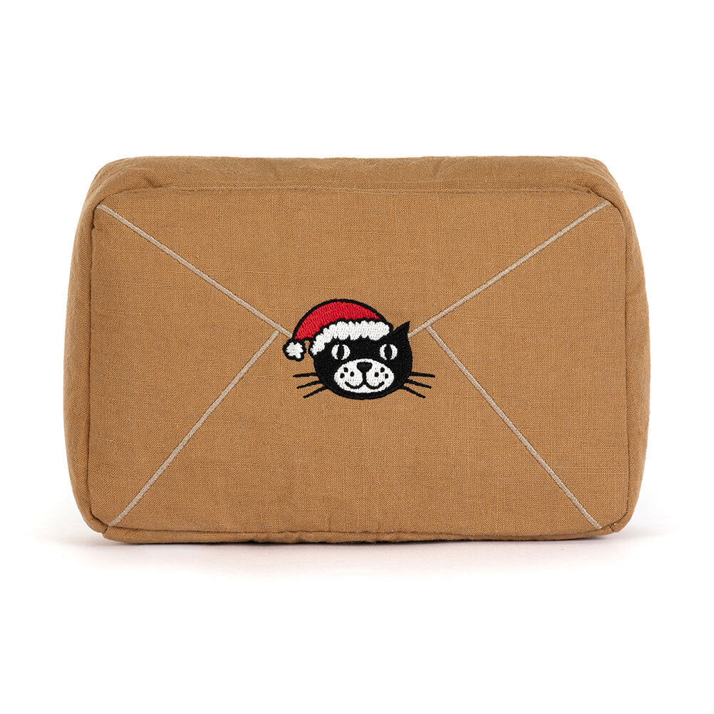 Soft plush Jellycat Amuseables Letter to Santa toy, with festive holiday design and adorable character details.
