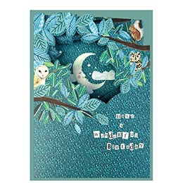 Cinnamon Aitch Alice's Garden Wonderful Birthday Moon ornament by Cornucopia Home and Gift, featuring a whimsical moon design.