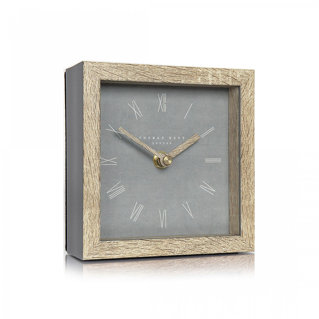 5-inch Nordic cement mantle clock by Cornucopia Home and Gift, featuring a minimalist design and modern art style.