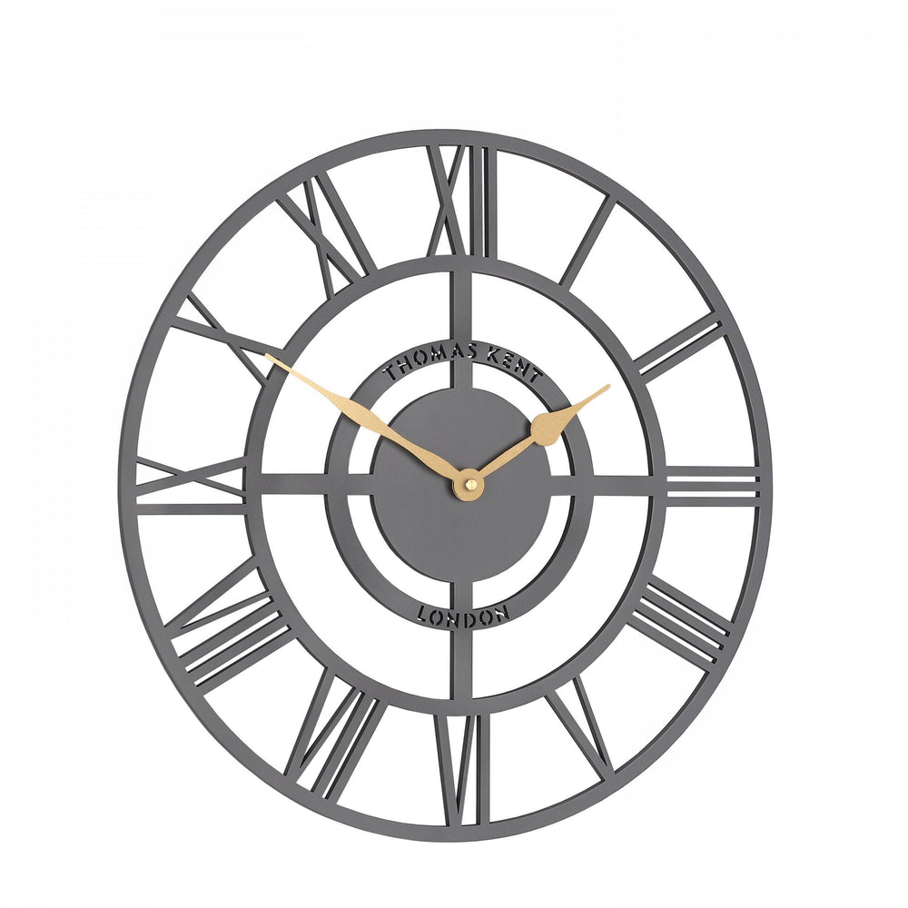 16-foot Bright Star Wall Clock by Cornucopia Home and Gift featuring a slate finish and star-shaped design for wall decor.