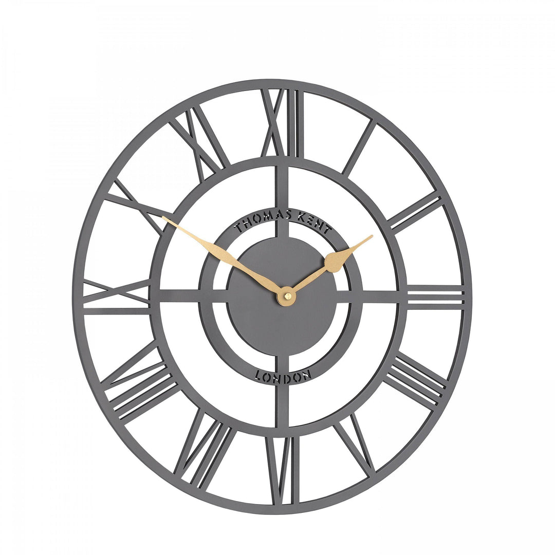 16-foot Bright Star Wall Clock by Cornucopia Home and Gift featuring a slate finish and star-shaped design for wall decor.