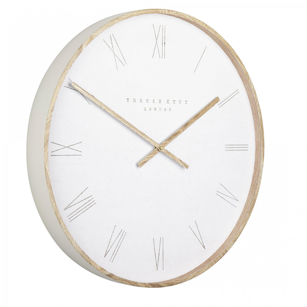 21-inch Nordic wall clock with a modern tofu design from Cornucopia Home and Gift, featuring a sleek, minimalist art style.