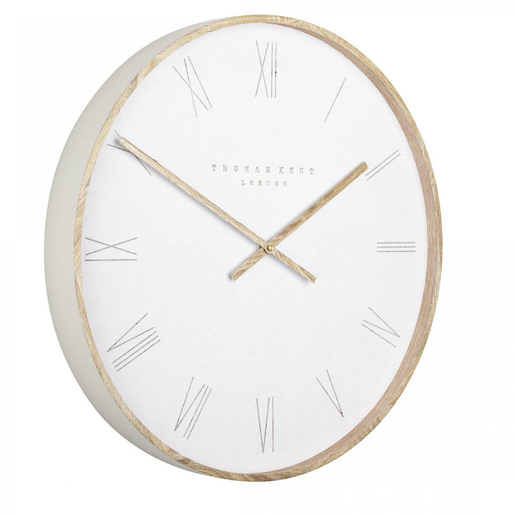 21-inch Nordic wall clock with a modern tofu design from Cornucopia Home and Gift, featuring a sleek, minimalist art style.