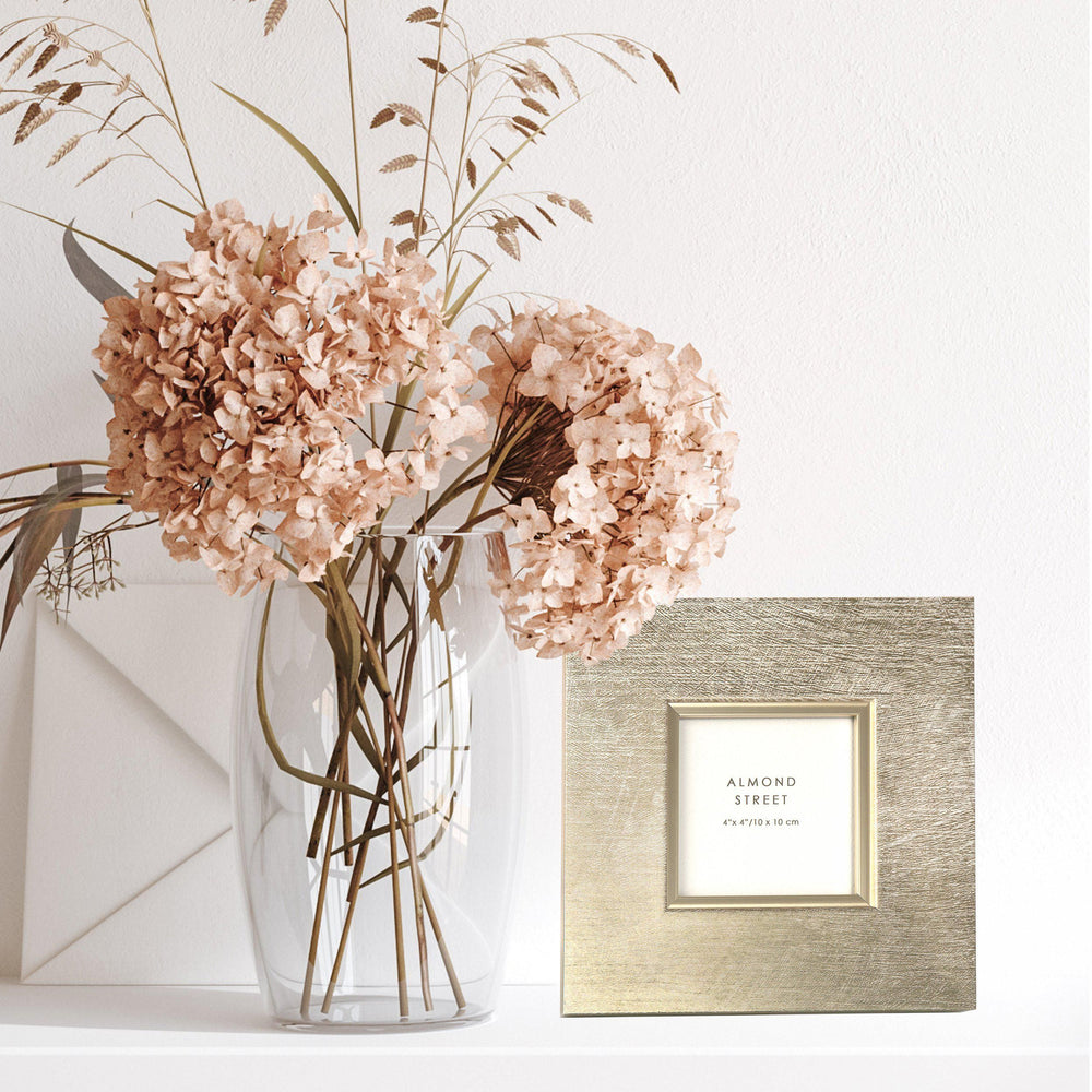 Cornucopia Home and Gift Blakeney 4x4 inch photo frame with a sleek design for displaying favorite photos.