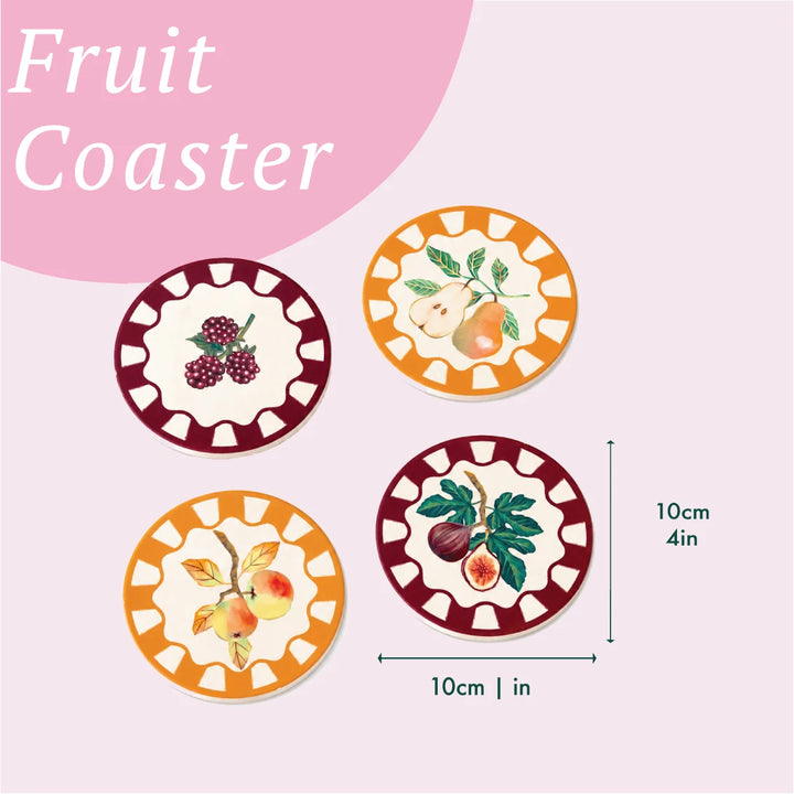 Autumn Hues Ceramic Coaster - Assorted Design