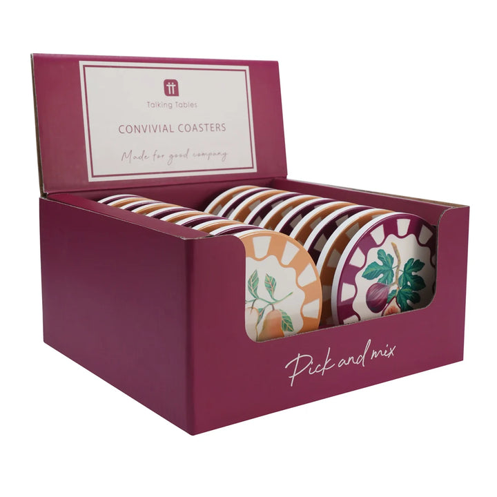 Autumn Hues Ceramic Coaster - Assorted Design