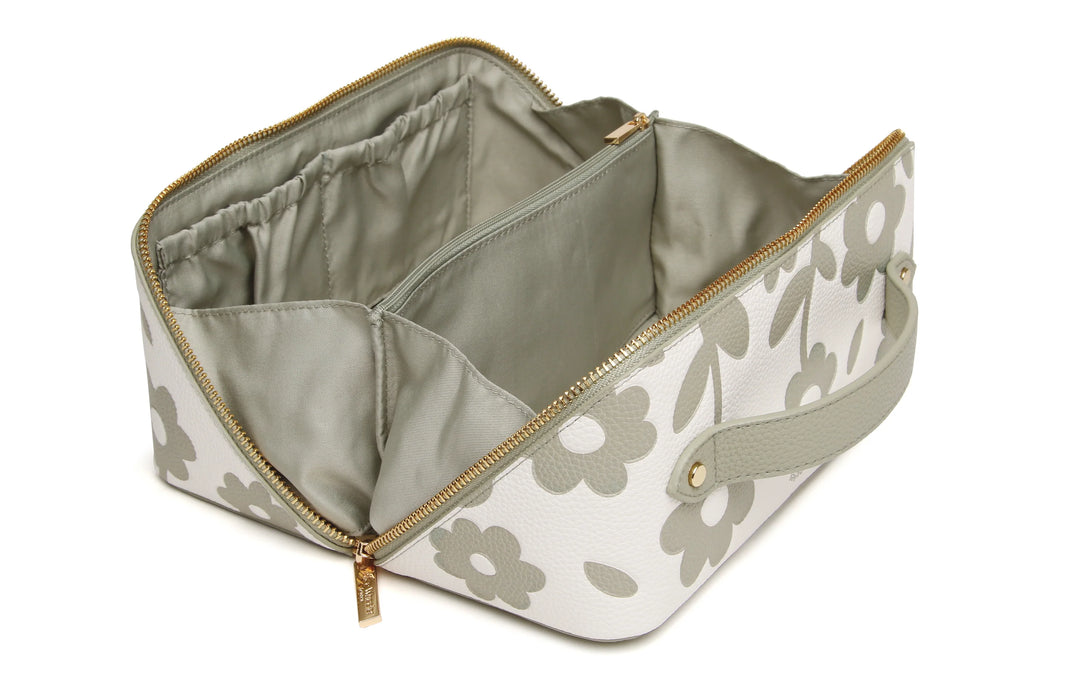 Floral Train Case - Pistachio