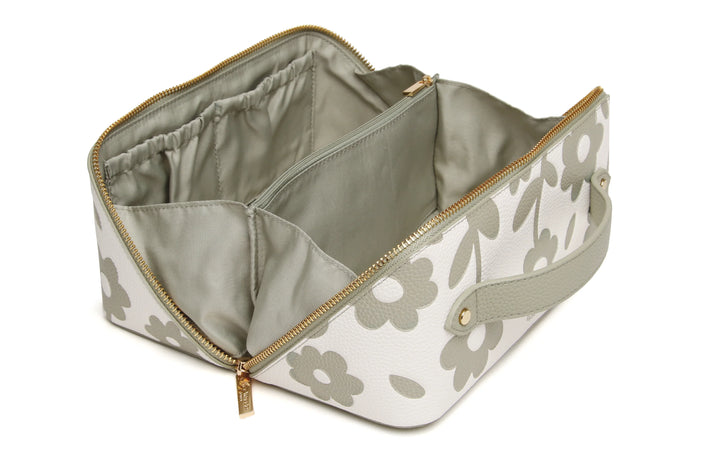 Floral Train Case - Pistachio