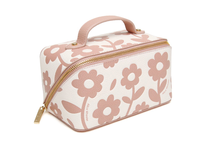 Mini Floral Train Case - Pink