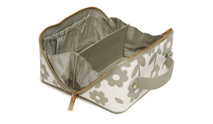 Mini Floral Train Case - Pistachio