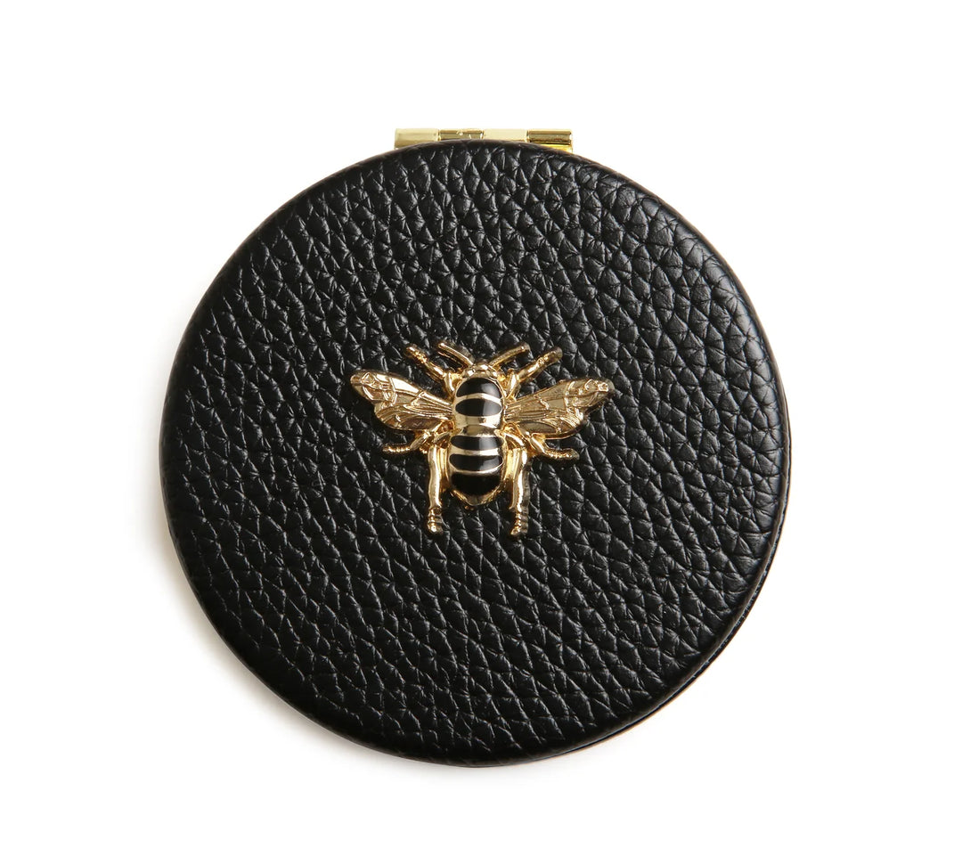 Black Round Compact Mirror