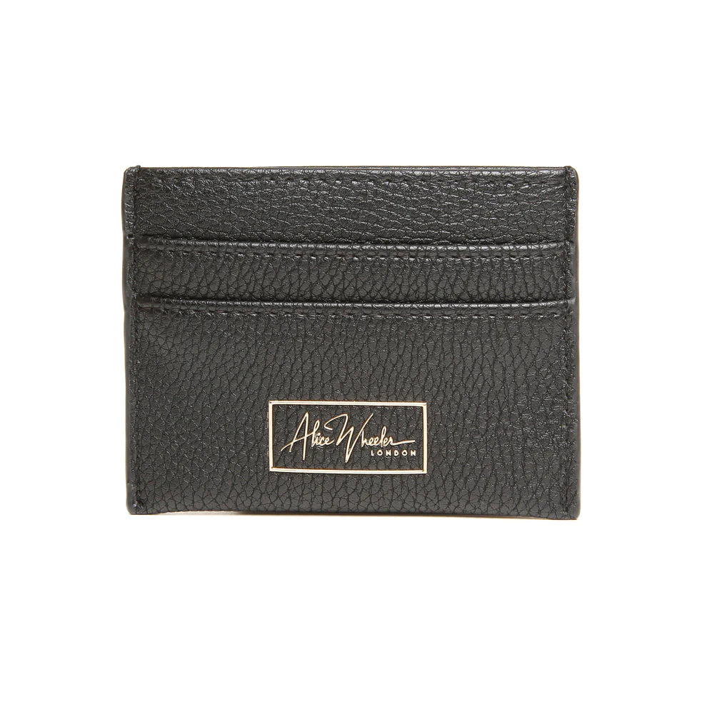 Black Bow Card Holder by Alice Wheeler featuring a stylish bow design and compact size for easy card organization.