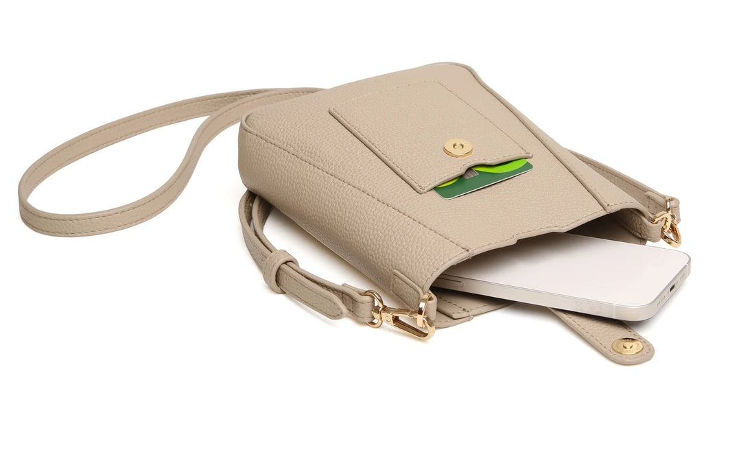Kensington Phone Crossbody Bag - Stone