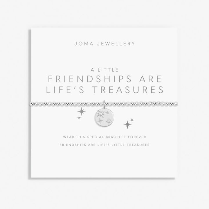 Joma Jewellery friendship bracelet with heart and star charms, symbolizing treasured friendships and life&