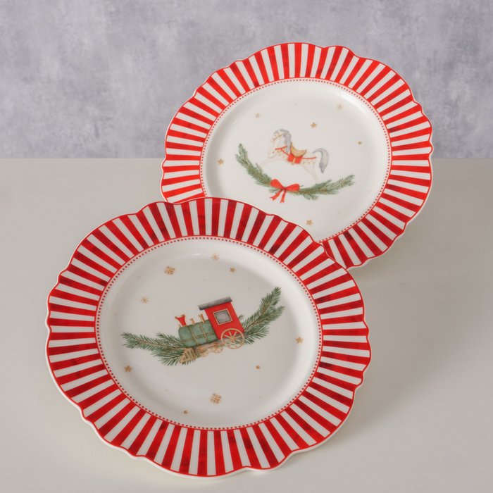 Cavallo Small Christmas Plate 21cm - Choice of Two Designs