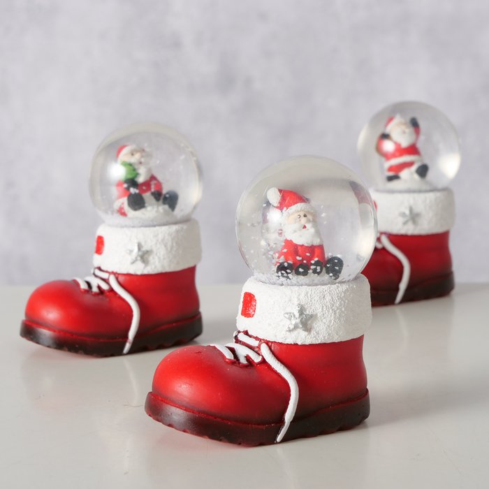 Christmas Boot Snow Globe - 9 cm