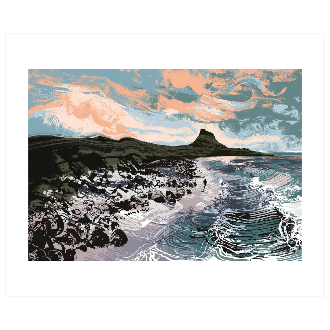 Art Angels Early Morning Light Card by Cornucopia Home and Gift featuring a serene sunrise scene with soft pastel colors.