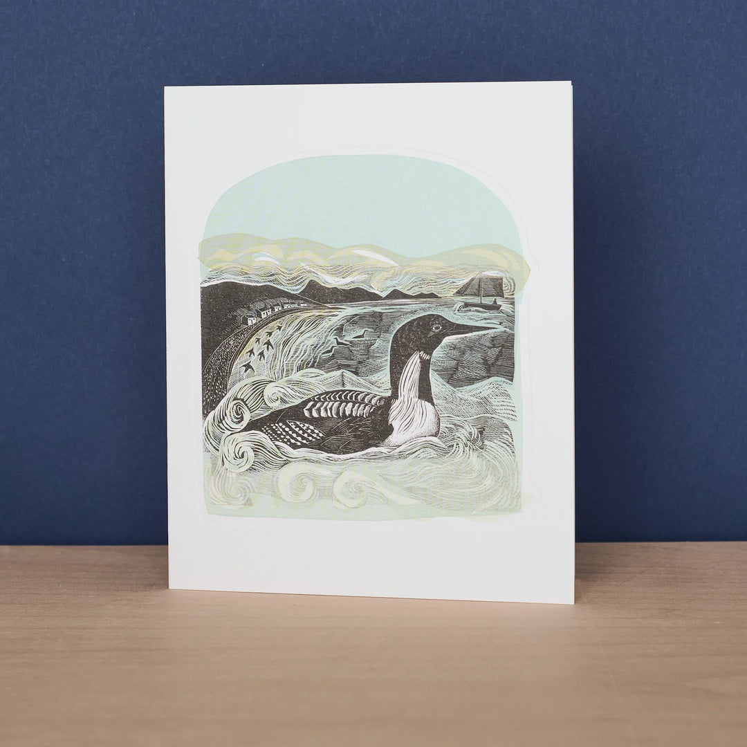 Black-Throated Diver at St Kilda Art Card