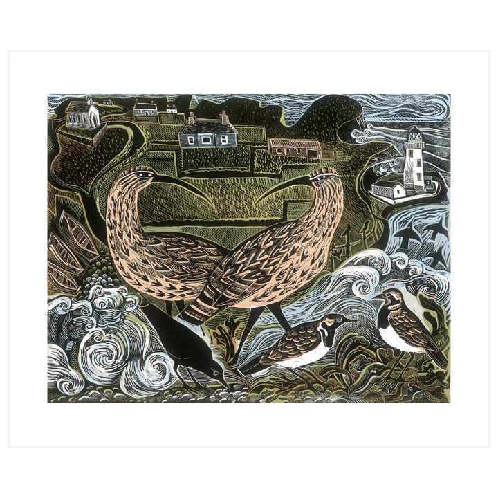 Fair Isle Curlews Art Card