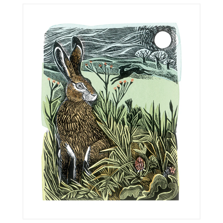 Hidden Hares Art Card