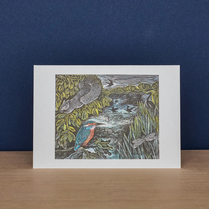 10 Notecards Hares/Kingfisher Art Card