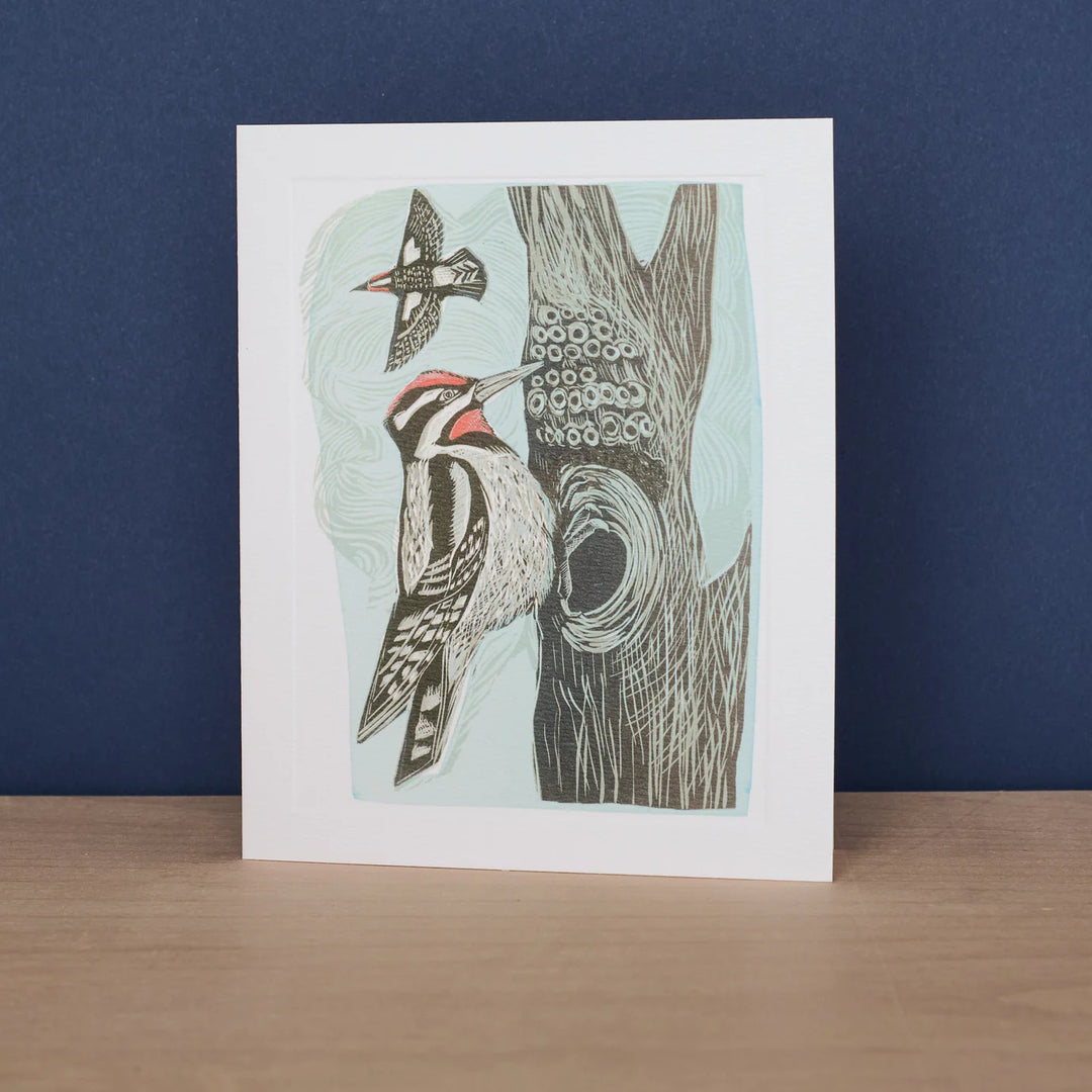 Lesser Spotted Woodpecker Card