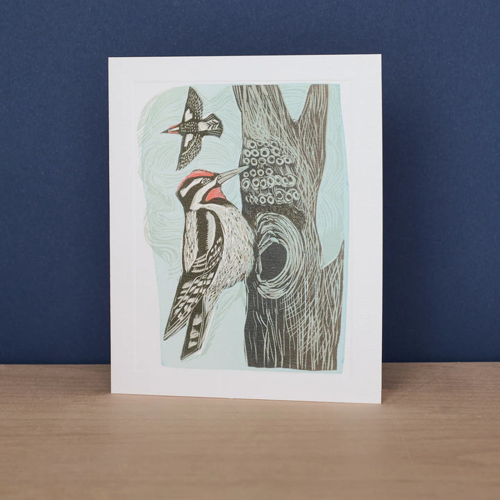 Lesser Spotted Woodpecker Card