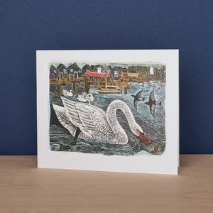 Southwold Swan Art Card