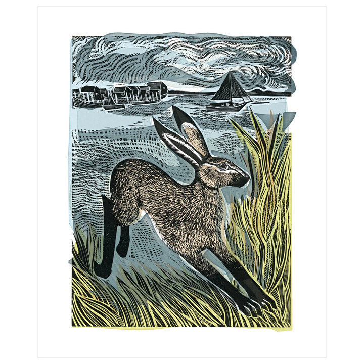 Young Hare Art Card
