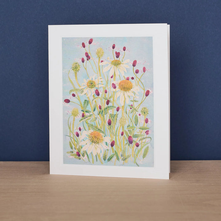 Echinacea And Sanguisorba Art Card