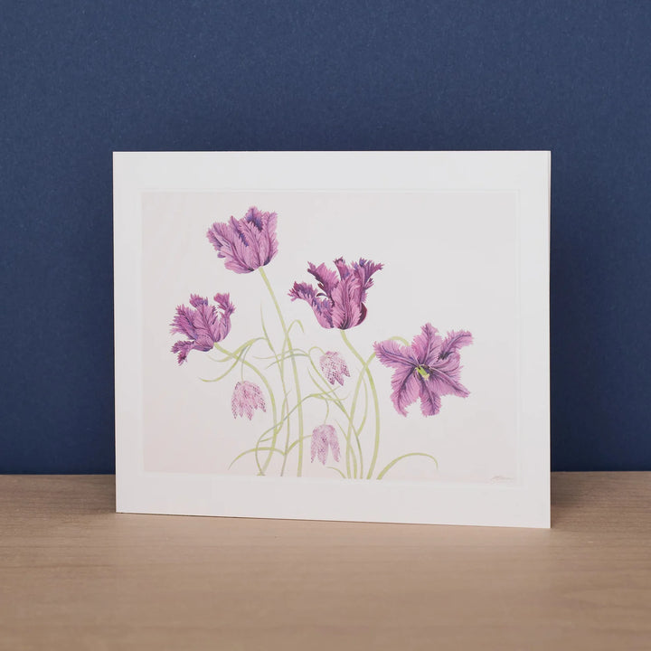 Parrot Tulips &amp; Fritillaries Art Card