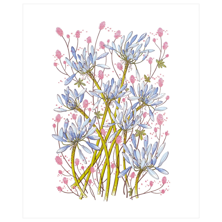 Summer Blue Art Card