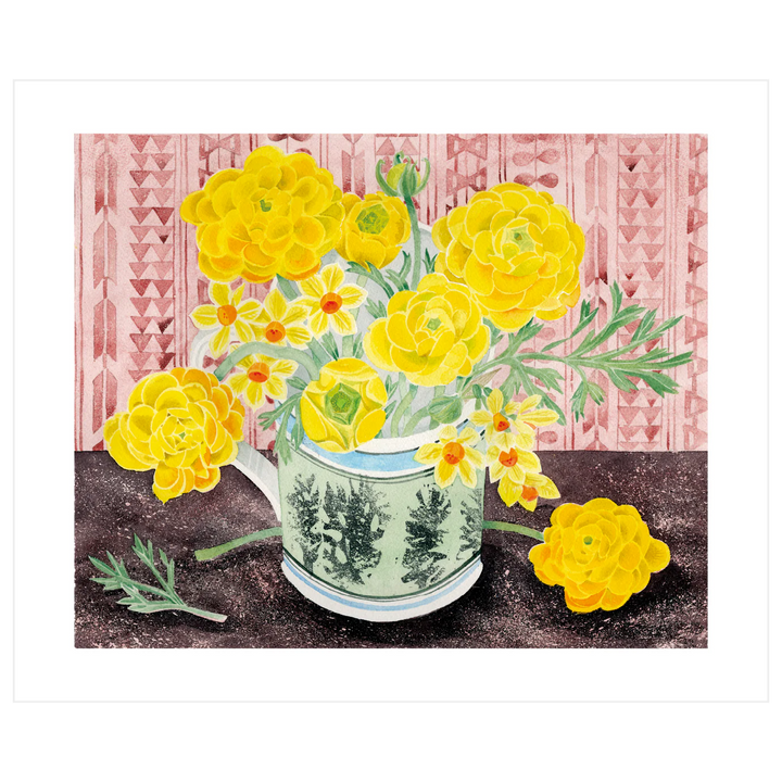 Terrys Mug With Spring Flowers Card