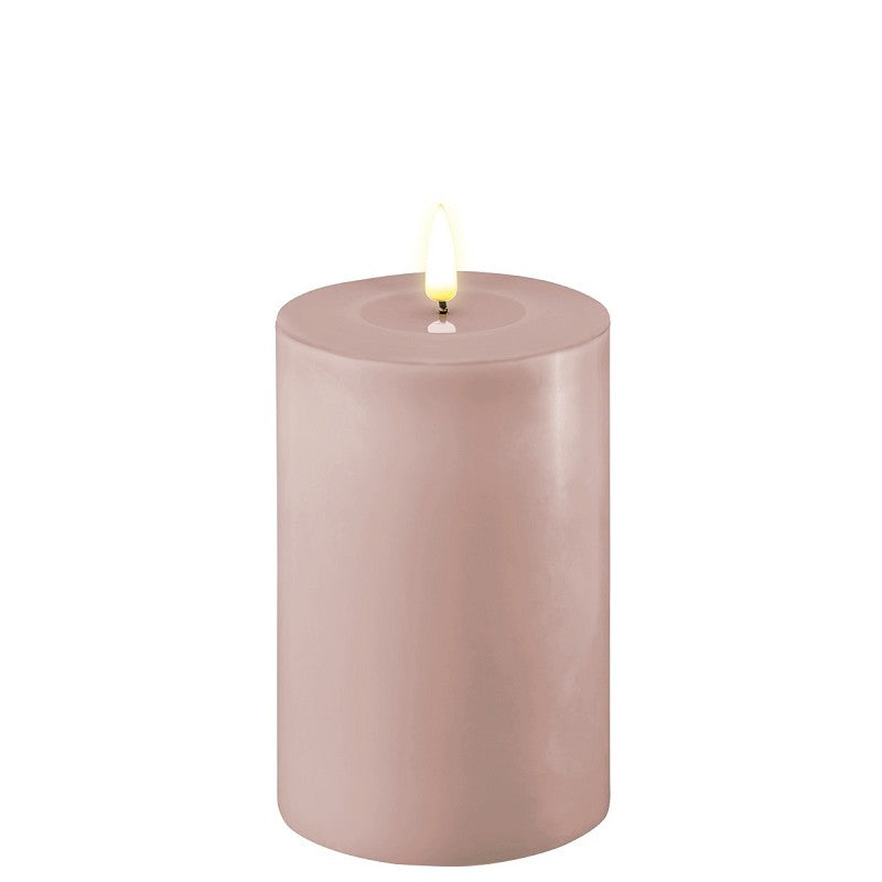 Deluxe Rose LED Candle from Cornucopia Home and Gift, 10x15cm, with soft glow and elegant rose design in a home decor setting.