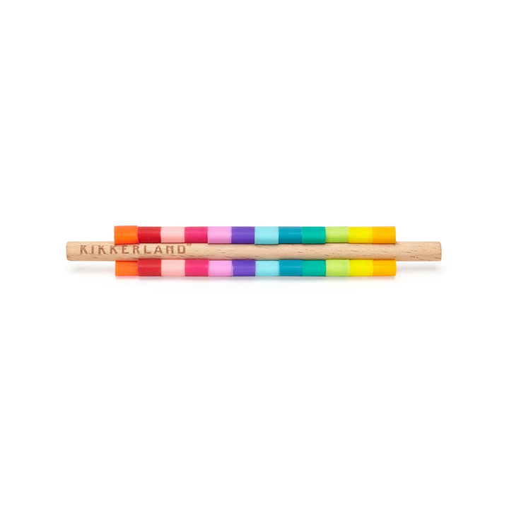 Kikkerland Rainbow Drink Markers by Cornucopia Home and Gift, colorful wine markers for identifying drinks at parties