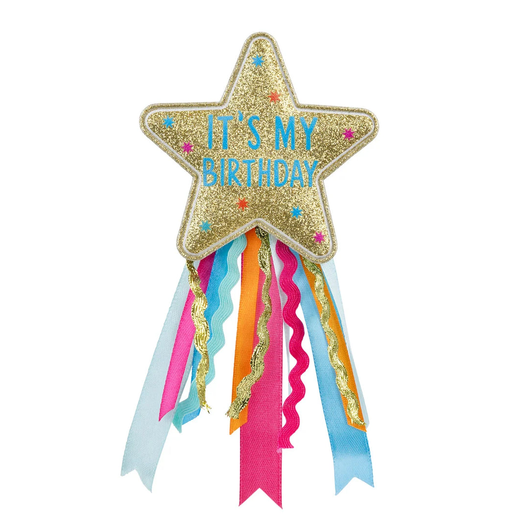 Star Fabric Birthday Badge
