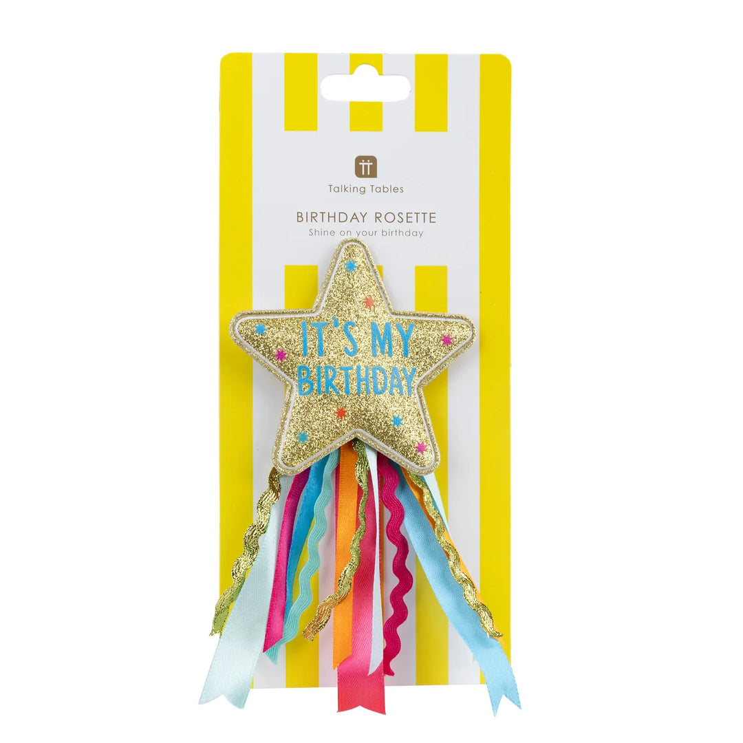 Star Fabric Birthday Badge