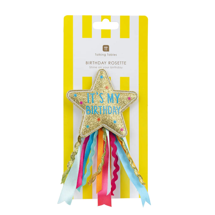 Star Fabric Birthday Badge