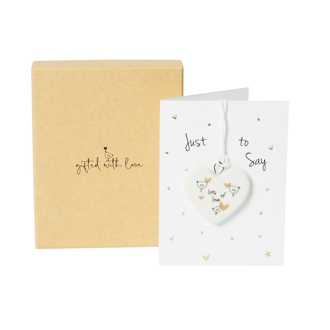 Lots Of Love Boxed Ceramic Heart Decoration