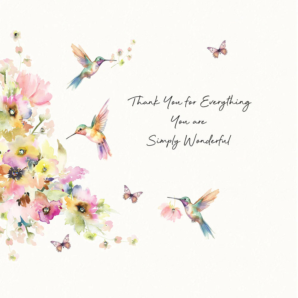 Thank You For Everything You Are Simply Wonderful Card