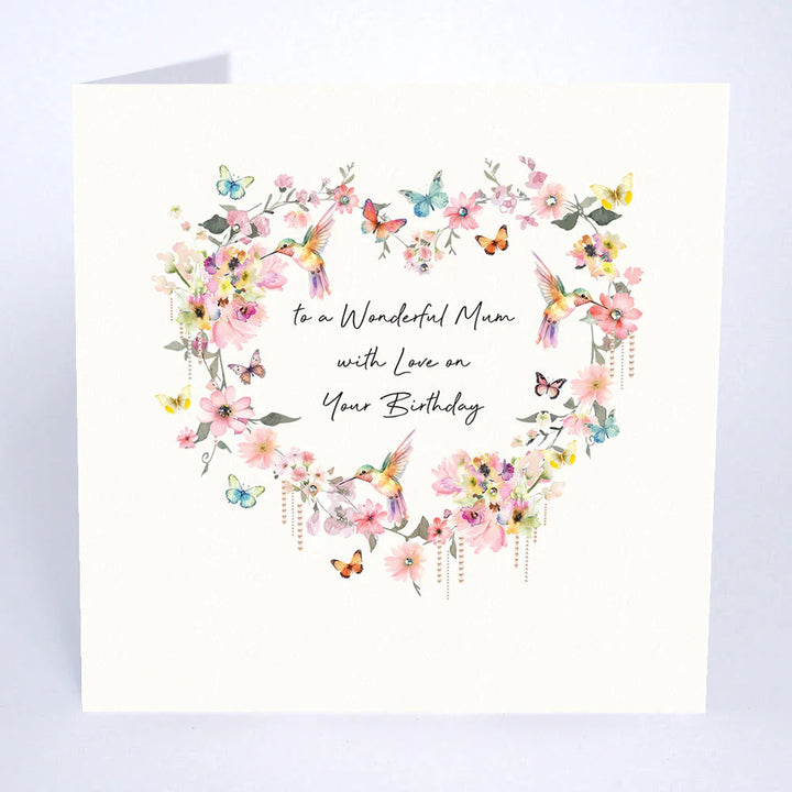 To a wonderful Mum with Love on Your Birthday Card