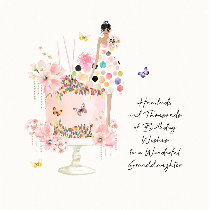 Hundreds and Thousands of Birthday Wishes - Wonderful Granddaughter Card