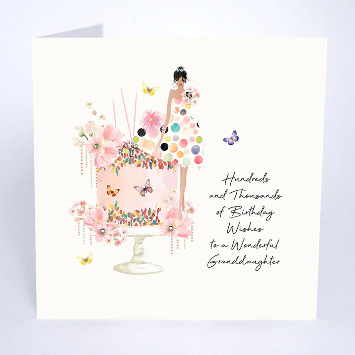 Hundreds and Thousands of Birthday Wishes - Wonderful Granddaughter Card