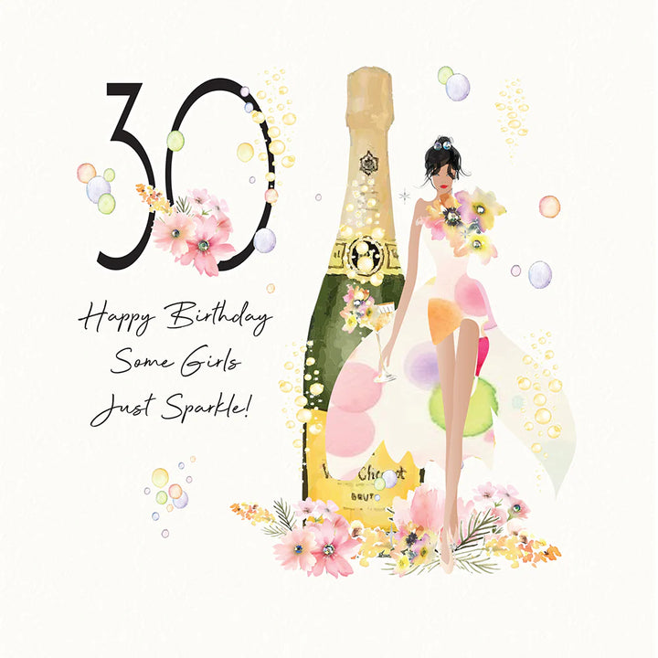 30 Happy Birthday Some Girls Just Sparkle Card