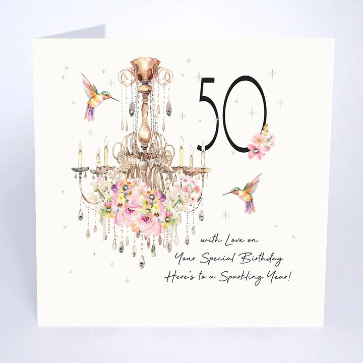50th Birthday Card - With Love on Your Special Birthday
