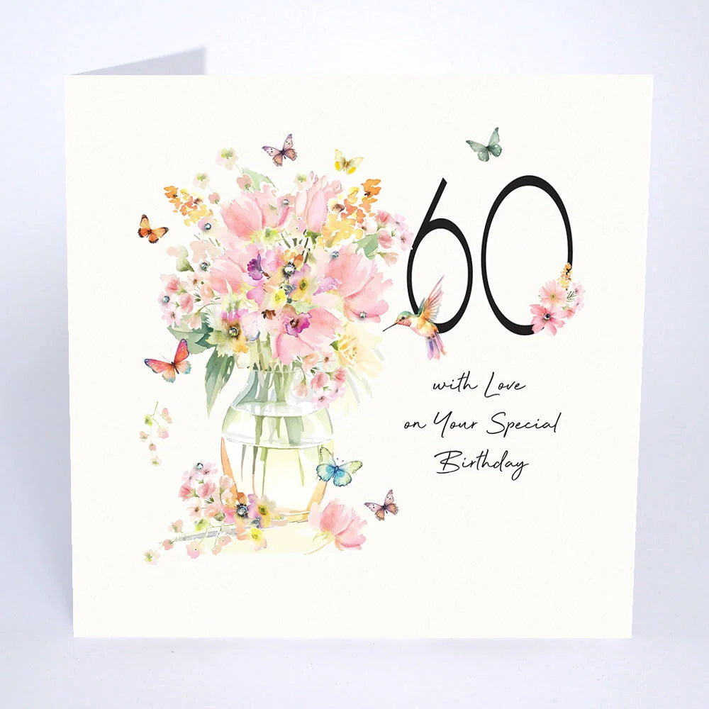 60th Birthday Card - With Love on Your Special Birthday
