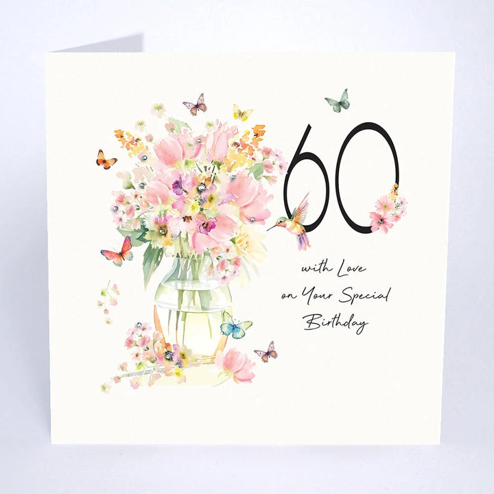 60th Birthday Card - With Love on Your Special Birthday