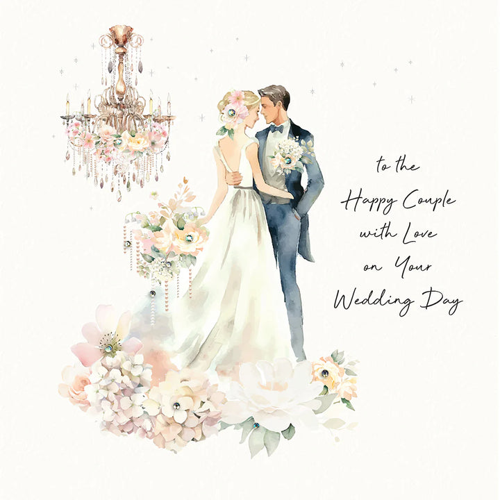 To The Happy Couple with Love on Your Wedding Day Card