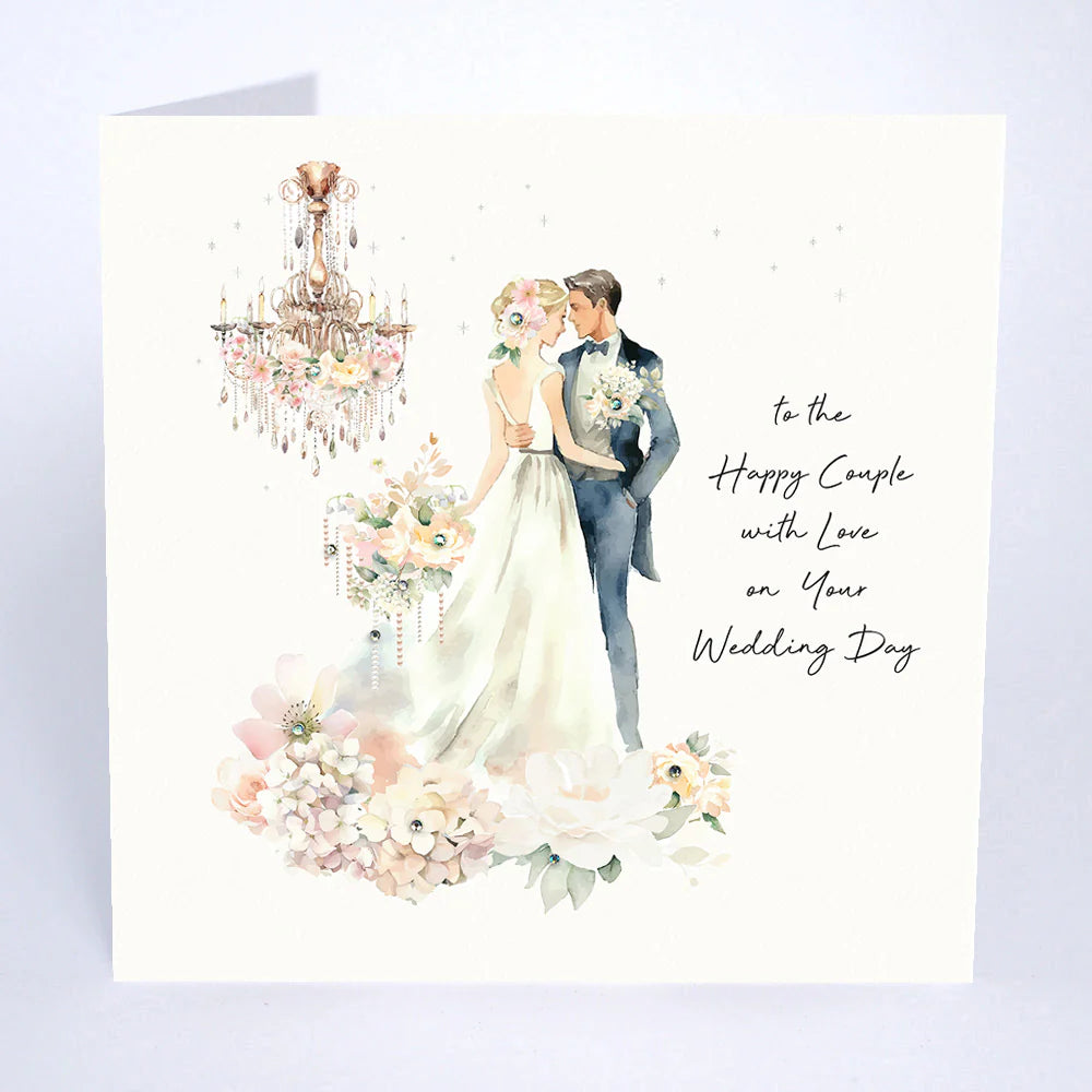To The Happy Couple with Love on Your Wedding Day Card